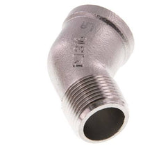 Rp 3/4'' x R 3/4'' F/M Codo de 45 grados de acero inoxidable 16 Bar