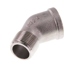 Rp 3/4'' x R 3/4'' F/M Codo de 45 grados de acero inoxidable 16 Bar