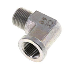 3/8'' NPT x 3/8'' NPT M/F Codo de 90 grados de acero galvanizado 210 Bar - Hidráulico