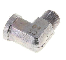 3/8'' NPT x 3/8'' NPT M/F Codo de 90 grados de acero galvanizado 210 Bar - Hidráulico