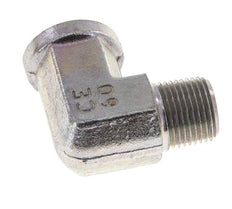 3/8'' NPT x 3/8'' NPT M/F Codo de 90 grados de acero galvanizado 210 Bar - Hidráulico