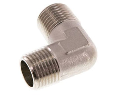 R 1/2'' Macho Latón Niquelado Codo de 90 grados 16 Bar