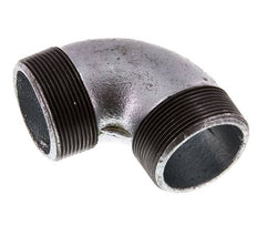 R 2'' Macho Hierro fundido zincado Codo de 90 grados 25 Bar