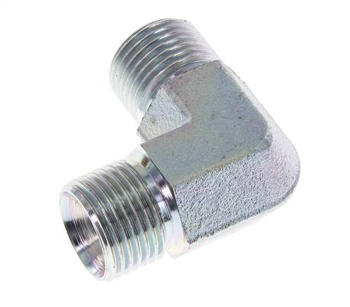 Racor acodado 90deg G1/2'' Acero alta presión 60° Cono 350bar (4917.5psi) Hidráulico