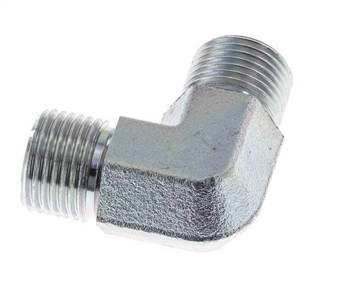 Racor acodado 90deg G1/2'' Acero alta presión 60° Cono 350bar (4917.5psi) Hidráulico