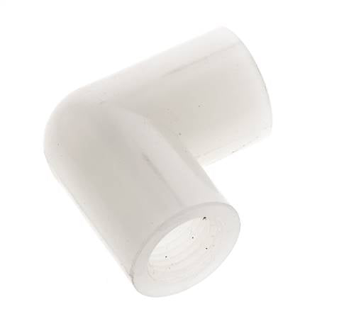 Racor acodado 90deg G1/4'' Hembra PVDF 10bar (140.5psi) FDA