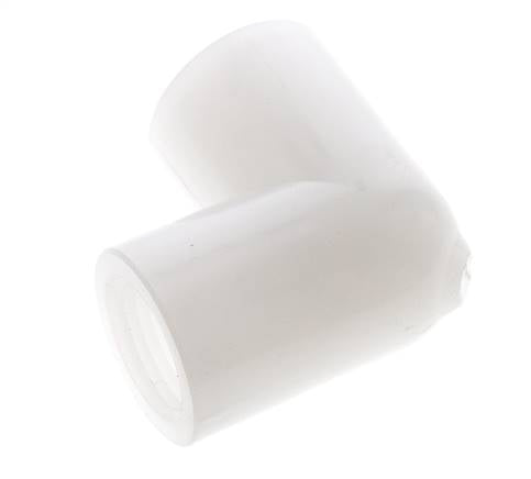 Racor acodado 90deg G1/2'' Hembra PVDF 10bar (140.5psi) FDA