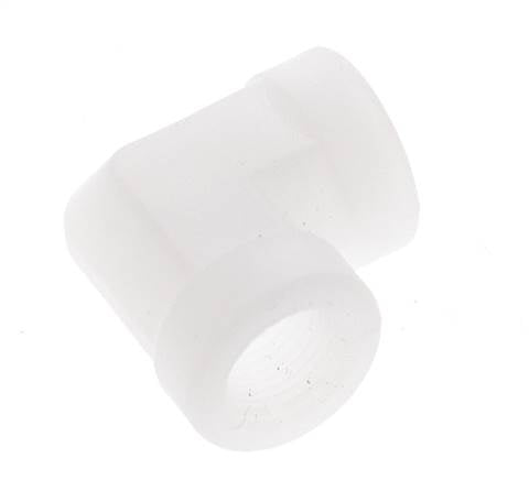 Racor en ángulo de 90 grados G1/8'' hembra Polipropileno (pp) 10bar (140,5psi) FDA