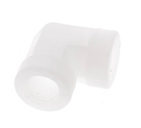 Racor en ángulo de 90 grados G1/8'' hembra Polipropileno (pp) 10bar (140,5psi) FDA