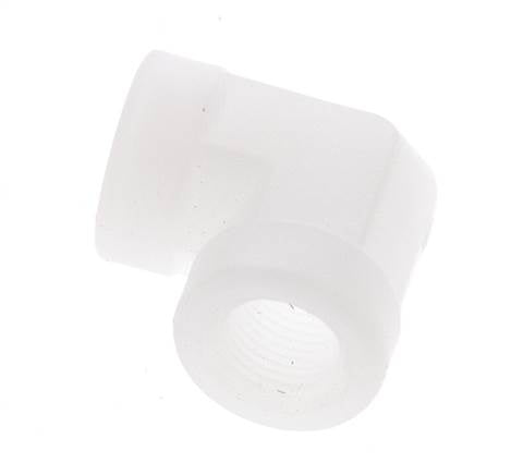 Racor en ángulo de 90 grados G1/8'' hembra Polipropileno (pp) 10bar (140,5psi) FDA