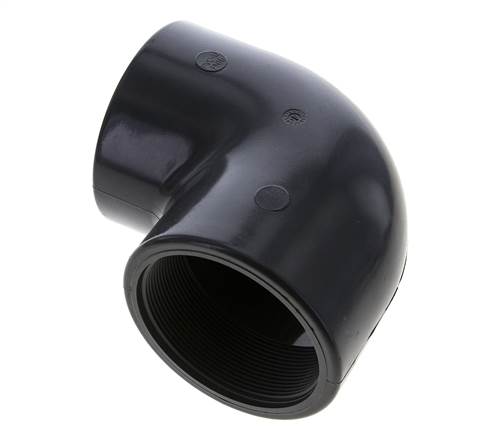 Racor acodado 90deg Rp3'' Hembra PVC-U 16bar (224.8psi) EN 1452-3