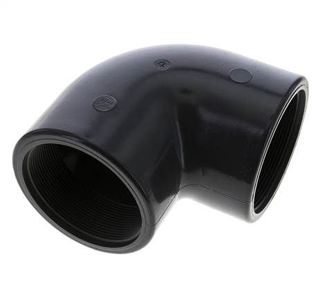 Racor acodado 90deg Rp3'' Hembra PVC-U 16bar (224.8psi) EN 1452-3