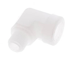 Racor acodado 90deg G1/8'' Macho x Hembra Polipropileno (pp) 10bar (140.5psi) FDA