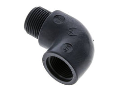 Racor acodado 90deg G3/4'' Macho x Hembra Polipropileno (pp) 10bar (140.5psi) FDA