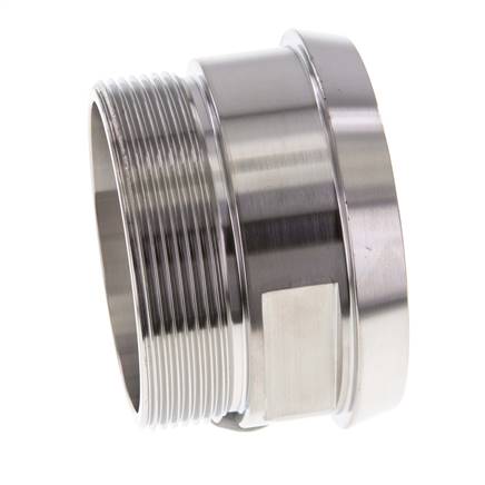 DIN 11851 Racor Sanitario (Lácteo) Cono 86mm x G2 Macho 1/2 pulgada Acero Inoxidable