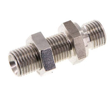 G 1/4'' Pasamuros Acero Inoxidable Doble Racor 350 Bar - Hidráulico