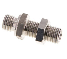 G 1/4'' Pasamuros Acero Inoxidable Doble Racor 350 Bar - Hidráulico