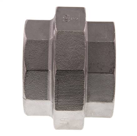Rp 2'' acero inoxidable espiga doble 3 piezas con cierre cónico 16 Bar