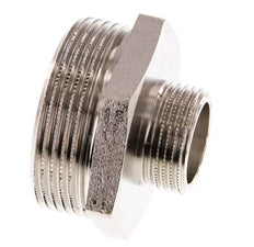 G 1 1/2'' x G 3/4'' Espiga doble de latón niquelado 16 Bar