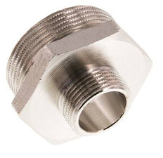 G 1 1/2'' x G 3/4'' Espiga doble de latón niquelado 16 Bar
