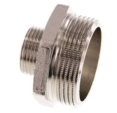 G 1 1/2'' x G 3/4'' Espiga doble de latón niquelado 16 Bar