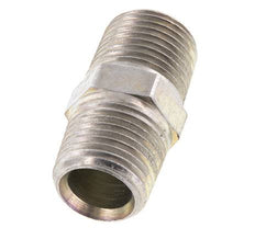 1/2'' NPT Zincado Acero Espiga Doble 210 Bar - Hidráulico