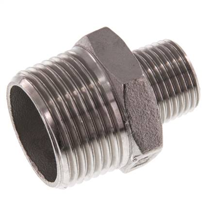 R 1'' x R 1/2'' Acero inoxidable de doble espiga 16 Bar