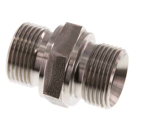 G 3/4'' Acero inoxidable doble espiga 400 Bar - Hidráulico