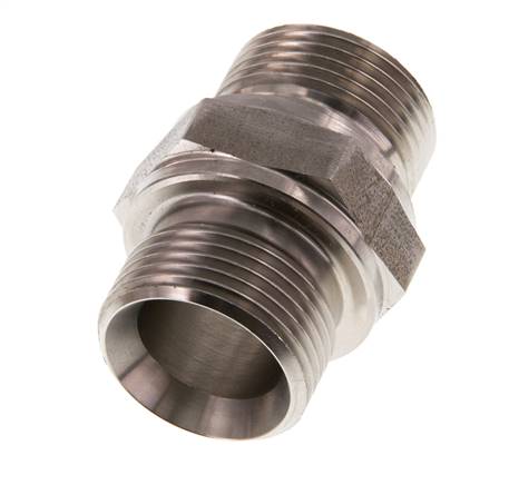 G 3/4'' Acero inoxidable doble espiga 400 Bar - Hidráulico