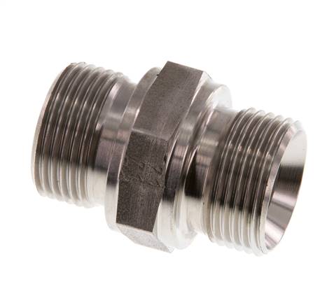 G 3/4'' Acero inoxidable doble espiga 400 Bar - Hidráulico