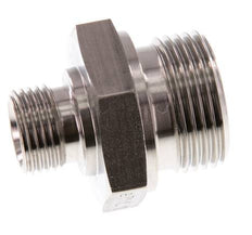 G 1'' x G 1/2'' Barra de acero inoxidable de doble espiga 345 - Hidráulica