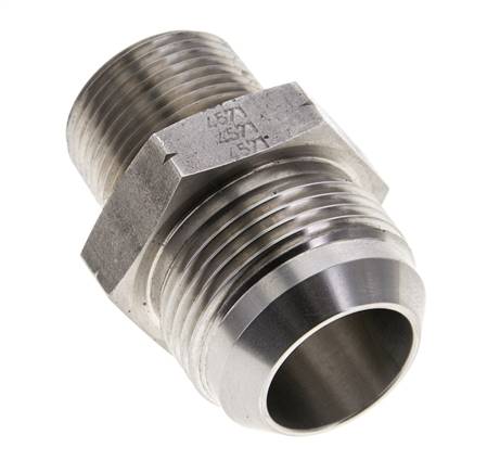 Espiga doble JIC UN 1-7/8''-12 x 1 1/2'' NPT Acero inoxidable 70bar (983.5psi)