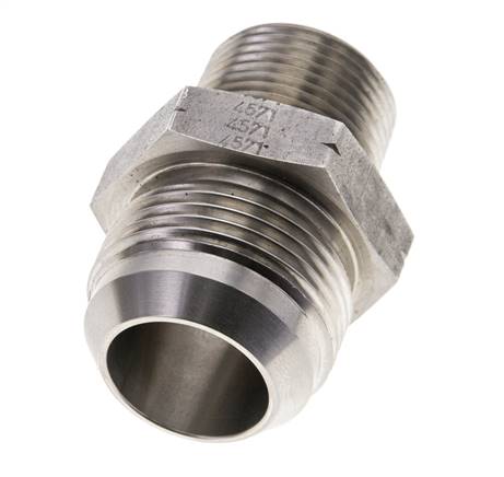 Espiga doble JIC UN 1-7/8''-12 x 1 1/2'' NPT Acero inoxidable 70bar (983.5psi)