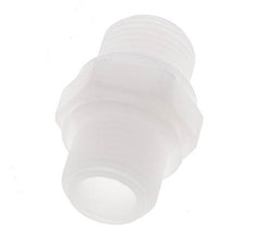 Espiga doble G3/8'' Polipropileno (pp) 10bar (140.5psi) FDA 22mm Hex.