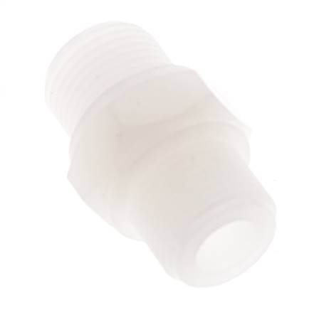 Espiga doble G3/8'' PVDF 10bar (140,5psi) FDA 22mm Hex.