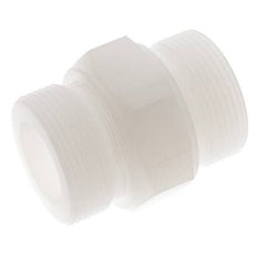 Espiga doble G1 1/2'' PVDF 10bar (140,5psi) FDA 55mm Hex.