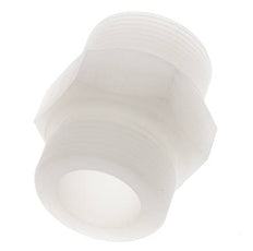 Espiga doble G1 1/2'' PVDF 10bar (140,5psi) FDA 55mm Hex.