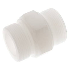 Espiga doble G1 1/2'' PVDF 10bar (140,5psi) FDA 55mm Hex.