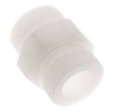 Espiga doble G1 1/2'' PVDF 10bar (140,5psi) FDA 55mm Hex.