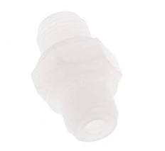 Espiga doble G1/8'' PVDF 10bar (140,5psi) FDA 14mm Hex.