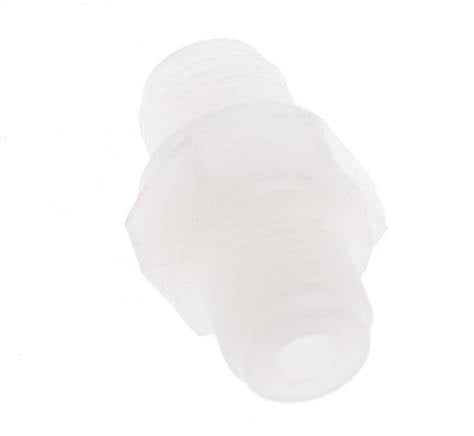 Espiga doble G1/8'' PVDF 10bar (140,5psi) FDA 14mm Hex.
