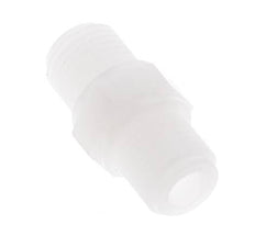 Espiga doble G1/4'' PVDF 10bar (140,5psi) FDA 17mm Hex.