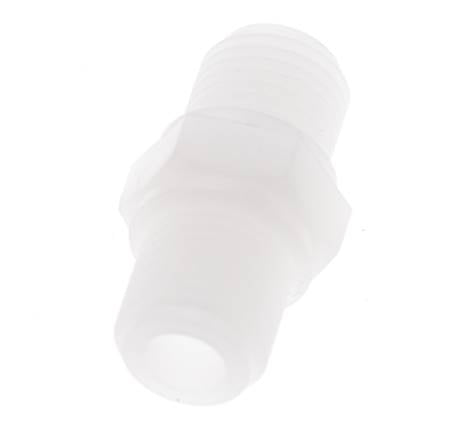 Espiga doble G1/4'' PVDF 10bar (140,5psi) FDA 17mm Hex.