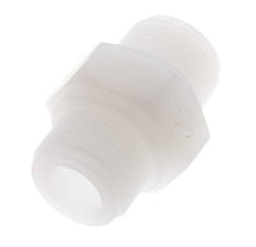 Espiga doble G3/4'' PVDF 10bar (140.5psi) FDA 36mm Hex.