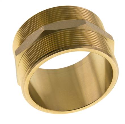 Espiga doble G3'' latón junta plana 16bar (224.8psi) 89mm hexagonal