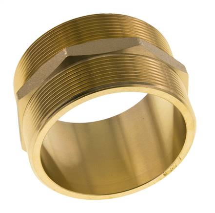 Espiga doble G3'' latón junta plana 16bar (224.8psi) 89mm hexagonal