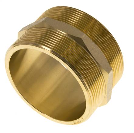 Espiga doble G3'' latón junta plana 16bar (224.8psi) 89mm hexagonal
