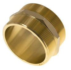 Espiga doble G3'' latón junta plana 16bar (224.8psi) 89mm hexagonal