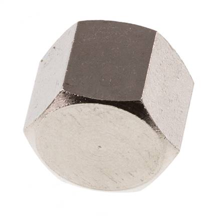G 1/4'' Tapón de latón niquelado 16 Bar [5 Piezas]