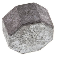 Rp 1 1/4'' Hierro fundido zincado Tapa final 25 Bar [2 Piezas]
